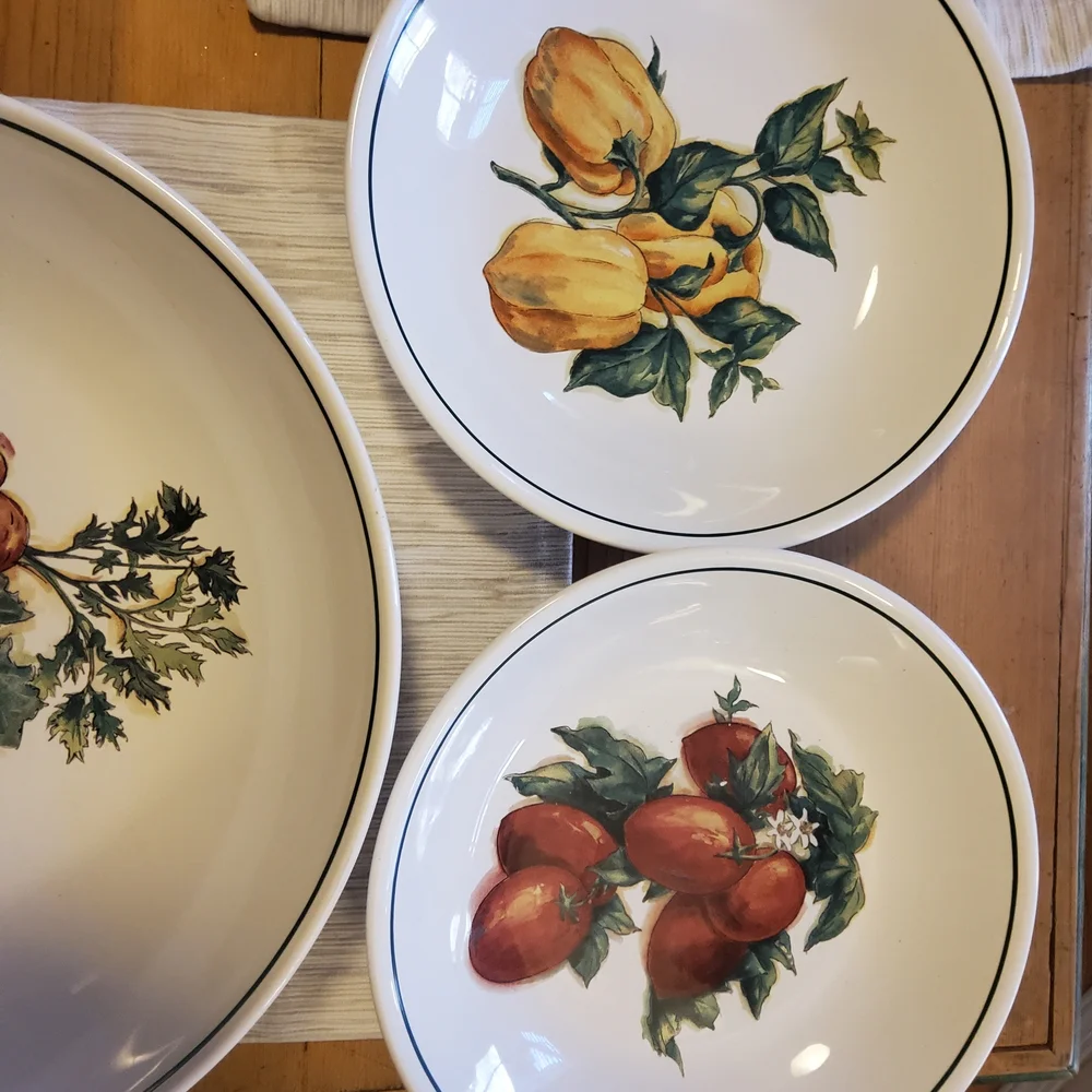 Williams Sonoma Harvest Bowls and 1 Large Bowl (Total 5 Pieces) EUC - Picture 5 of 16